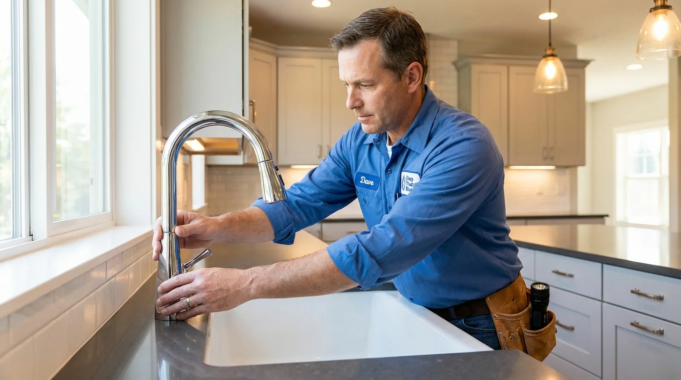 Kitchen faucet installation by Johns Plumbing LLC in Sanibel
